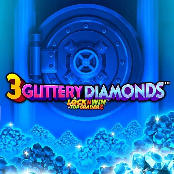 3 Glittery Diamonds logo – Slots by PearFiction Studios at Scored Casino