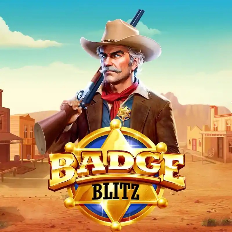 Badge Blitz slot icon by Pragmatic Play, available at Scored Casino