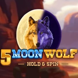 Slots logo of 5 Moon Wolf from Apparat Gaming at Scored Casino