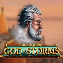 Age Of The Gods: God of Storms logo – Slots by Playtech at Scored Casino