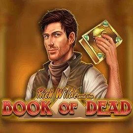 Book of Dead slot logo by Play'n GO at Scored Casino