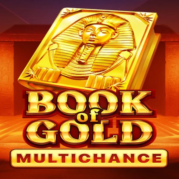 Book of Gold Multichance slot visual from Playson available on casinoscored.org