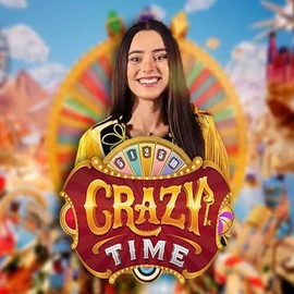 Crazy Time logo by Evolution at Scored CasinoCrazy Time