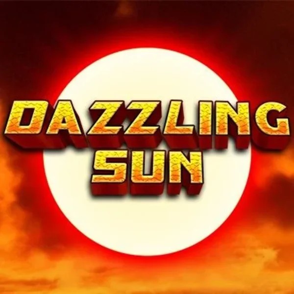 Dazzling Sun slot logo by Win Studios at Scored Casino
