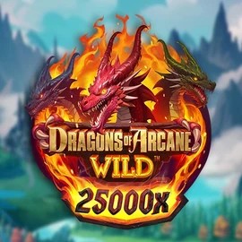 Slots logo of Dragons of Arcane Wild from Foxium at Scored Casino