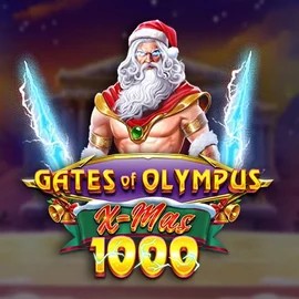 Gates of Olympus Xmas 1000 slot logo by Pragmatic Play at Scored Casino