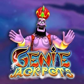 Genie Jackpots slot logo by Blueprint Gaming at Scored Casino