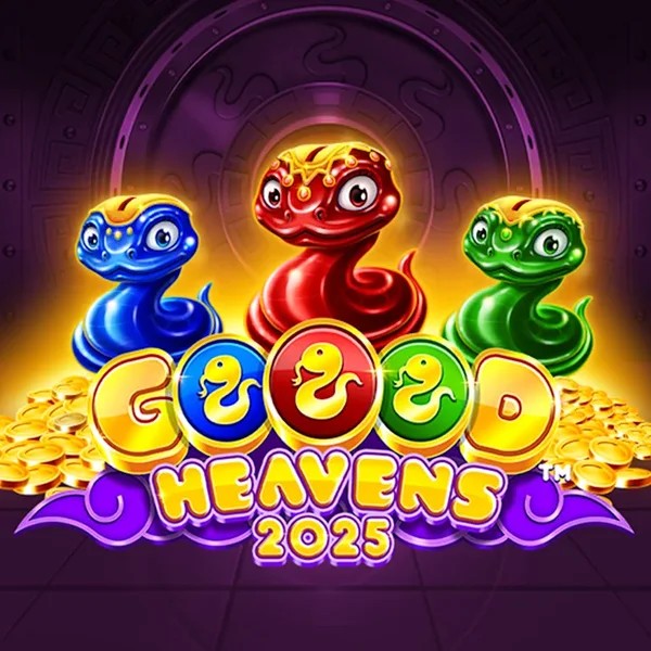 Goood Heavens online game logo by Rarestone Gaming on casinoscored.org