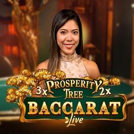 Prosperity Tree Baccarat logo – Live Casino by Evolution at Scored Casino