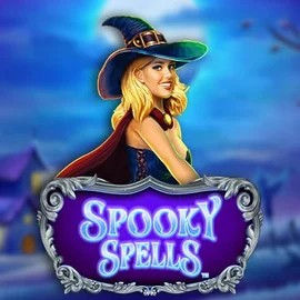 Spooky Spells online game logo by Novomatic on casinoscored.org