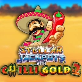 Stellar Jackpots with Chilli Gold x2 online game logo by Lightning Box Game on casinoscored.org