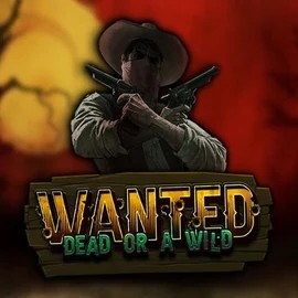 Wanted Dead or a Wild by Hacksaw Gaming, showcased at casinoscored.org – game logo